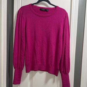 Lauren Ralph Lauren sweater with a puff sleeve size xl